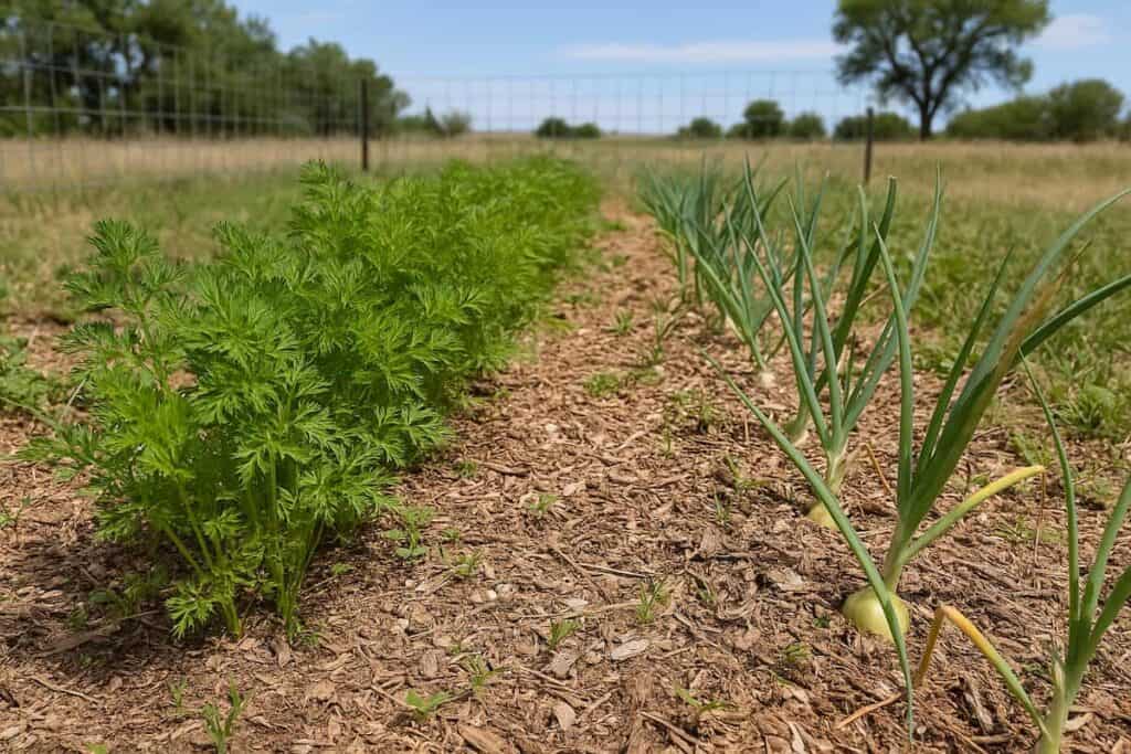 carrots and onions